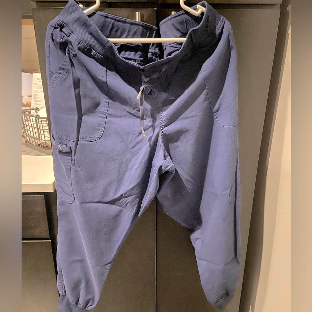 Navy med couture scrub bottoms